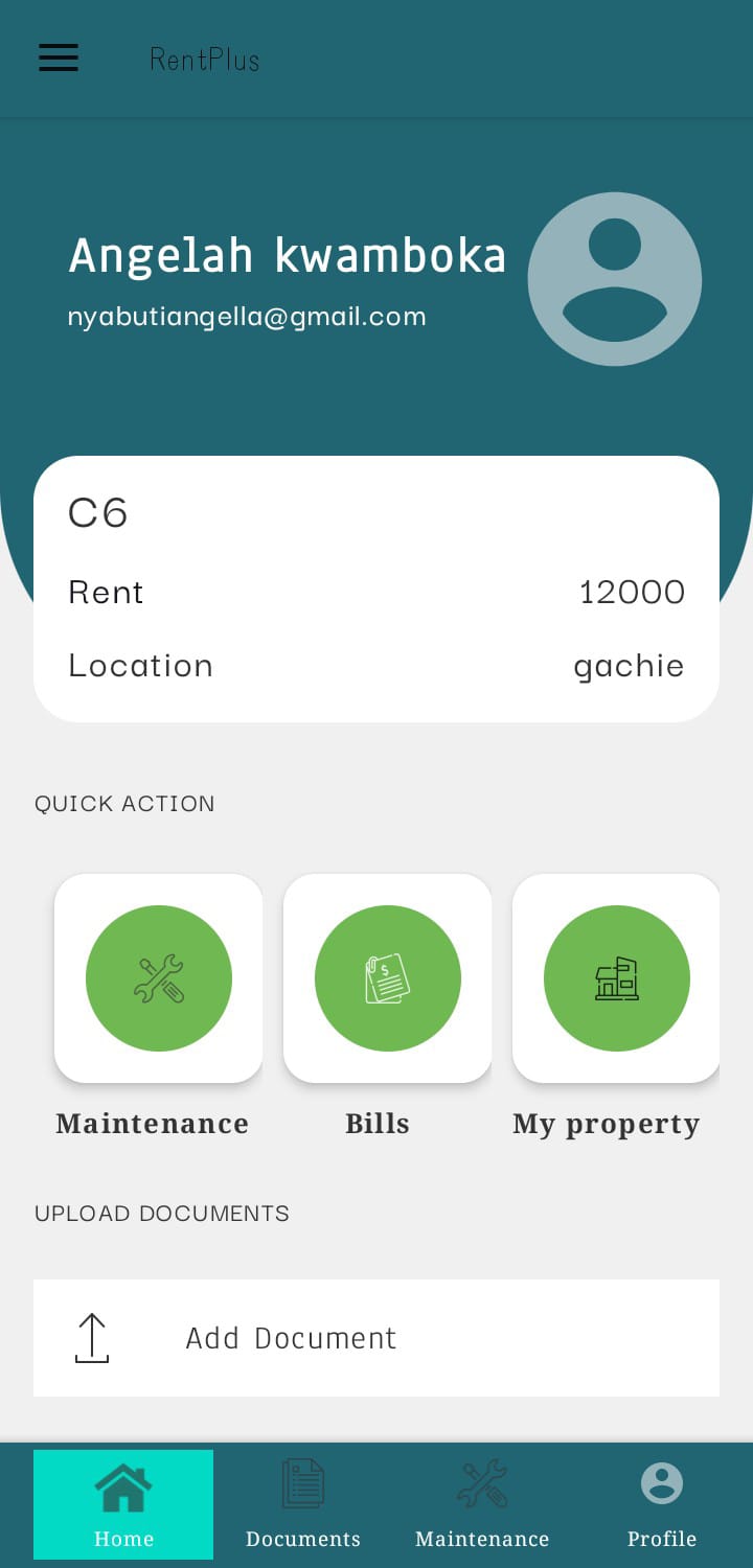 RentPlus Mobile Application
