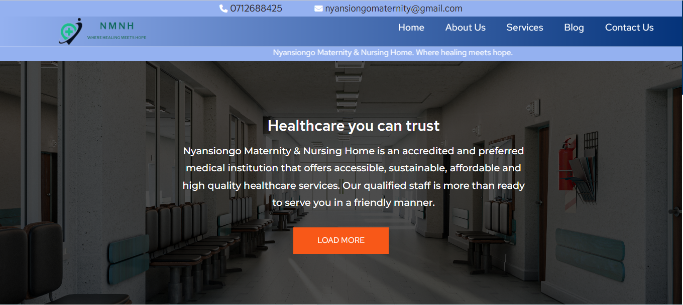 Nyansiongo Maternity & Nursing Home Website